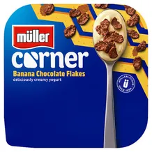 Müller Corner Banana Chocolate Flakes 124g